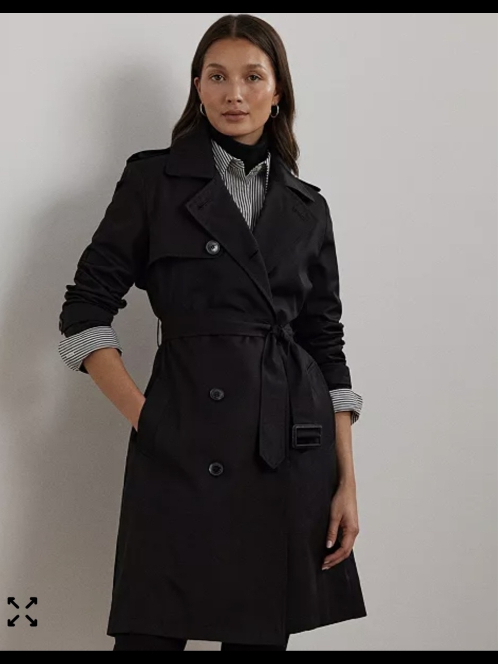 Banana Republic NAVY Blue Double-Breasted Trench Coat with Belt